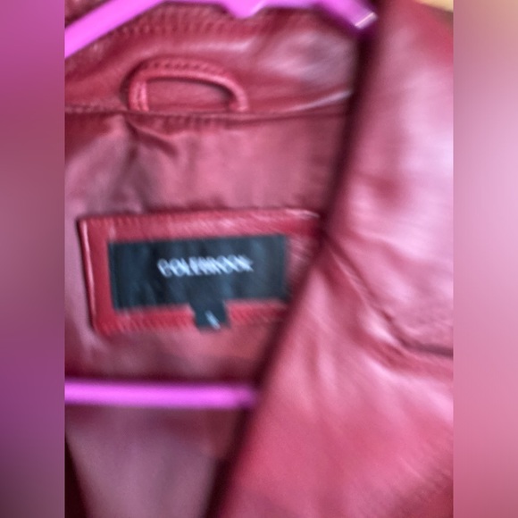 Vintage Colebrook S Red leather jacket - Picture 2 of 5